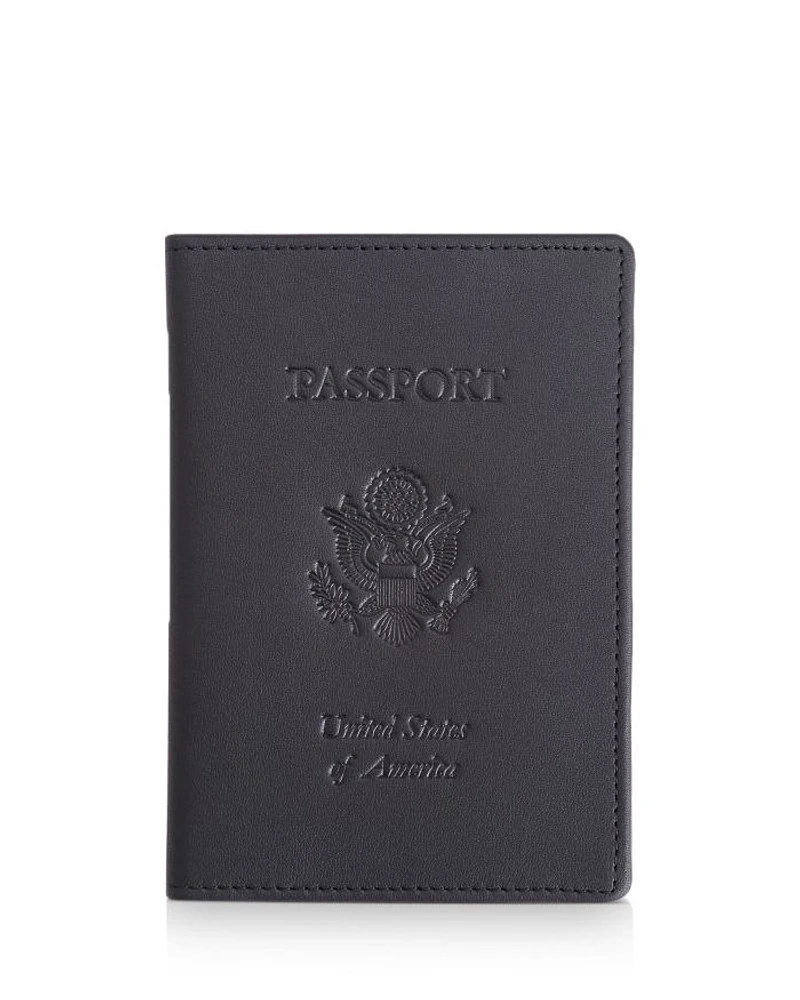 Leather RFID-Blocking U.S. Passport Case