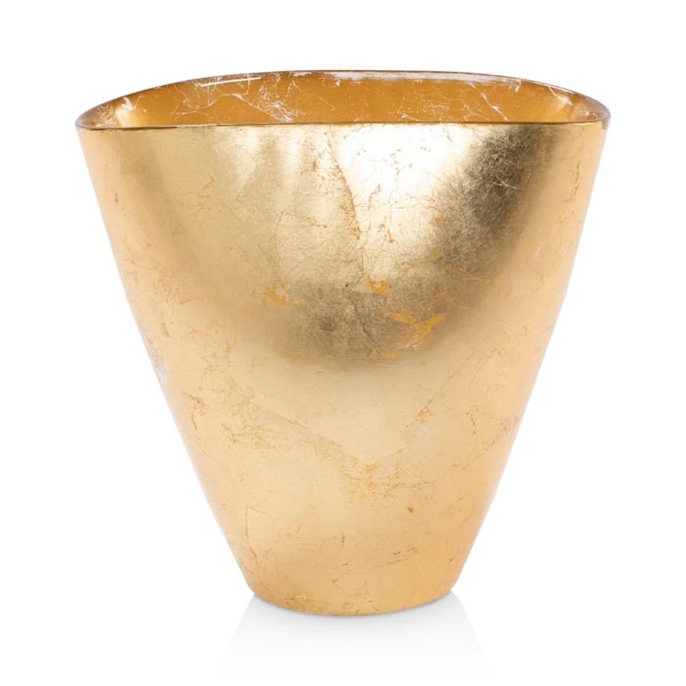 Moon Glass Leaf Medium Vase