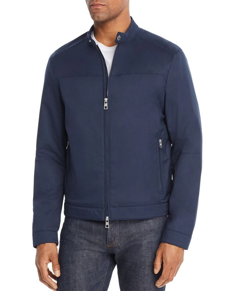 Zip-Front Racer Jacket