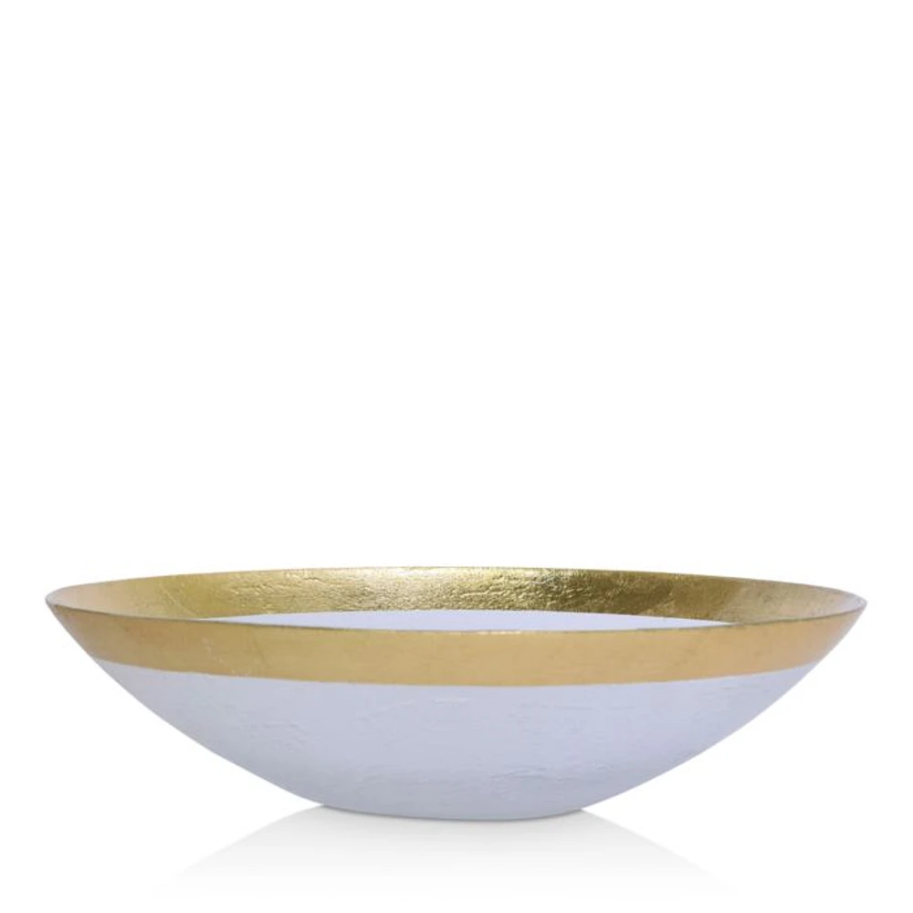Rufolo Glass Organic Large Bowl