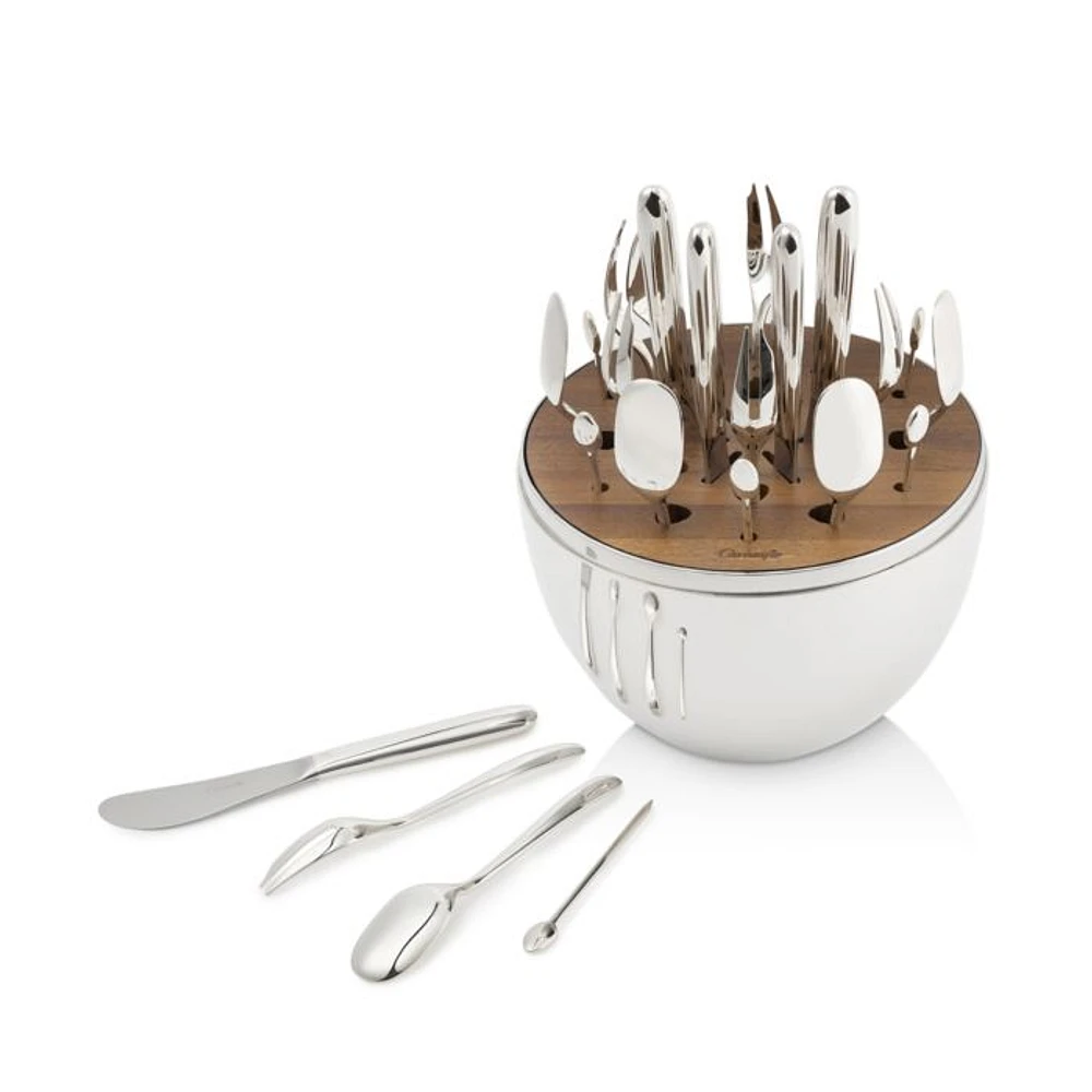 Mood Silverplate 24-Piece Party Set