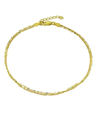 Double Chain Ankle Bracelet