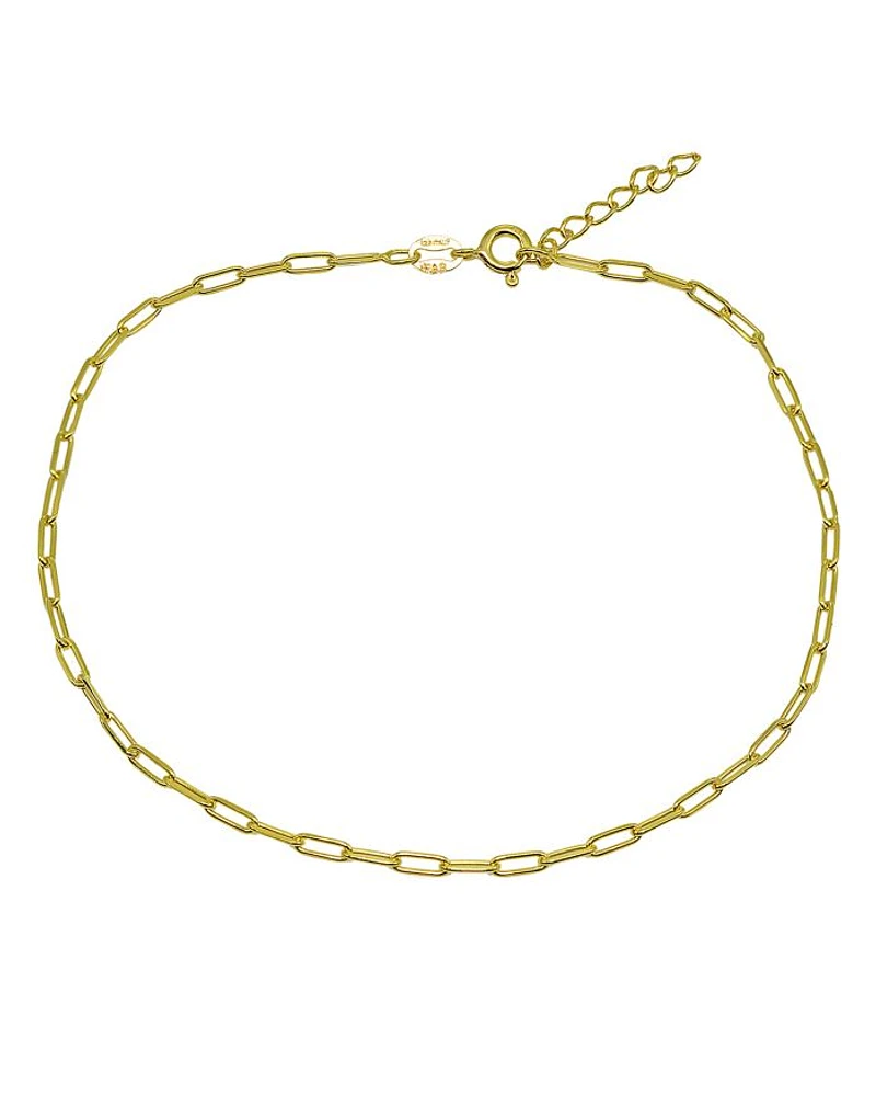 Paper Clip Chain Ankle Bracelet - Exclusive
