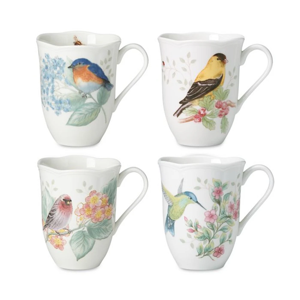 Butterfly Meadow Mugs, Set of 4