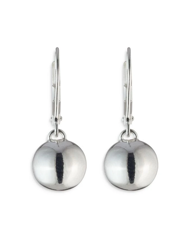 Bead Drop Earrings in Sterling Silver