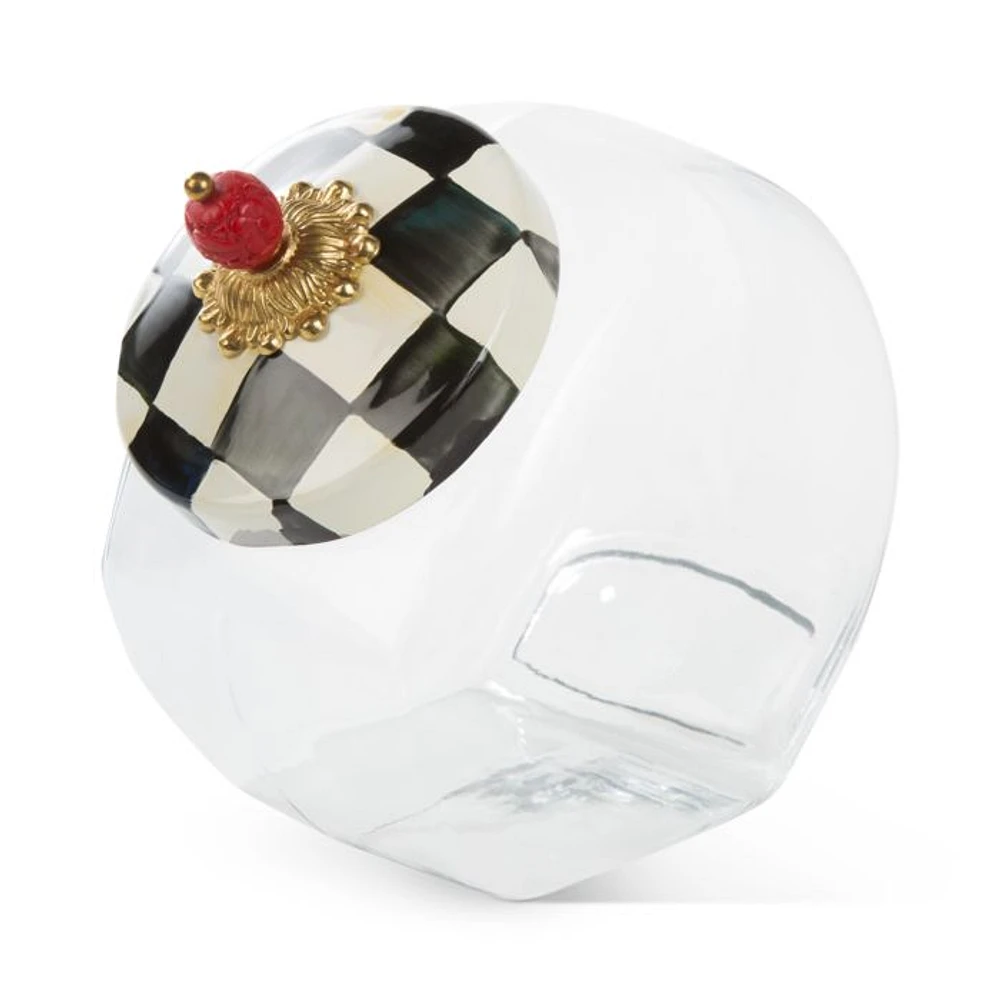 Courtly Check Cookie Jar