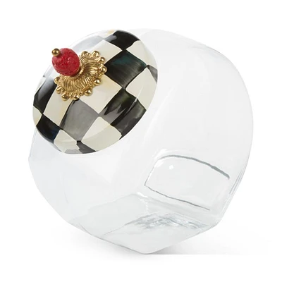 Courtly Check Cookie Jar