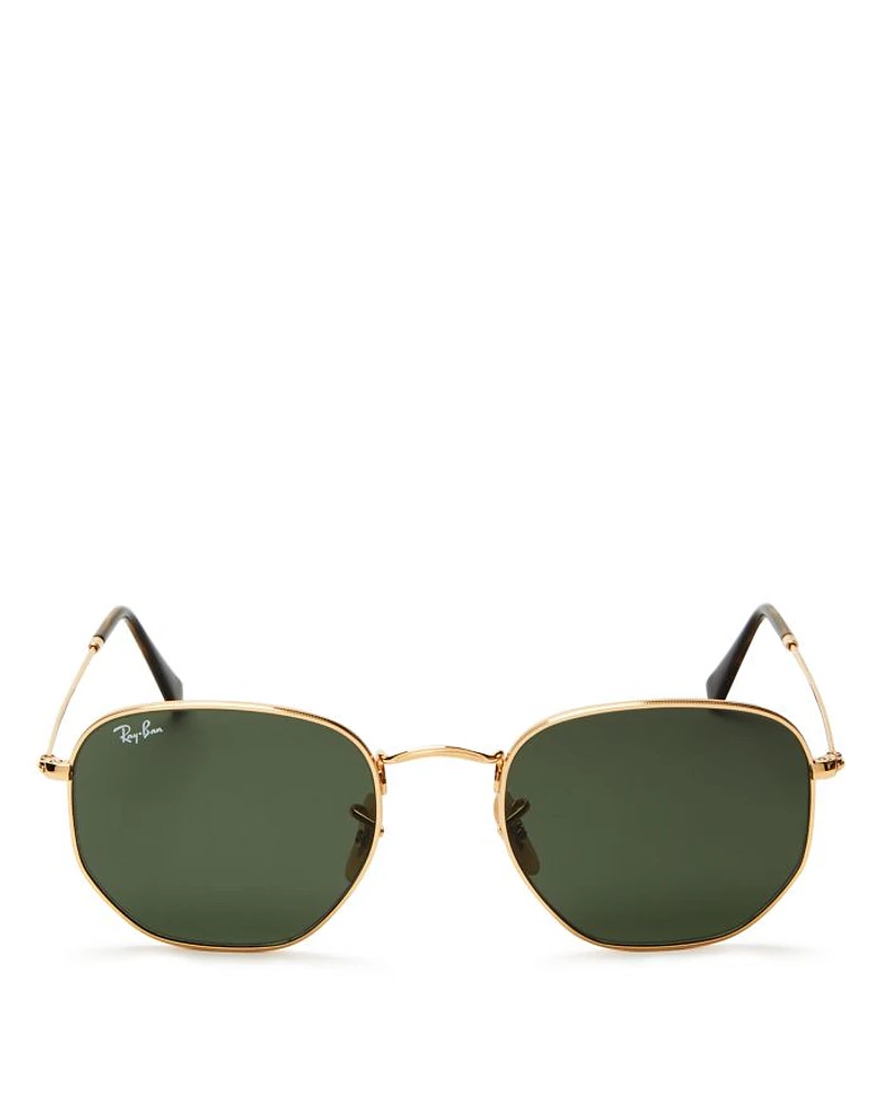 Unisex Icons Hexagonal Sunglasses