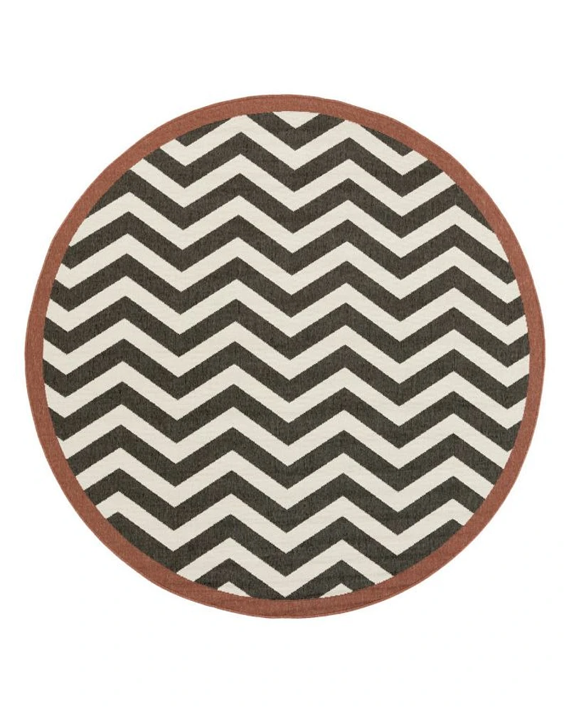 Livabliss Alfresco ALF-9646 Round Area Rug, 5'3" x 5'3"