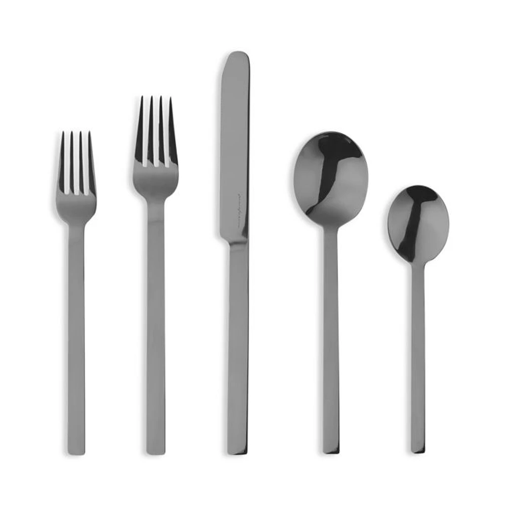 Stile Ice Nero 5-Piece Place Setting