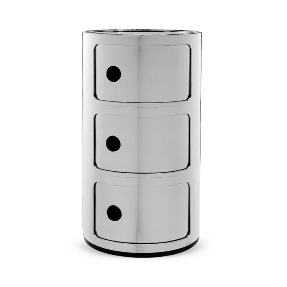 Componibili Metal 3 Tier Storage Tower