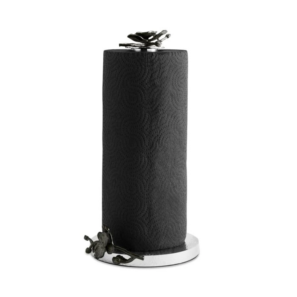 Black Orchid Towel Holder