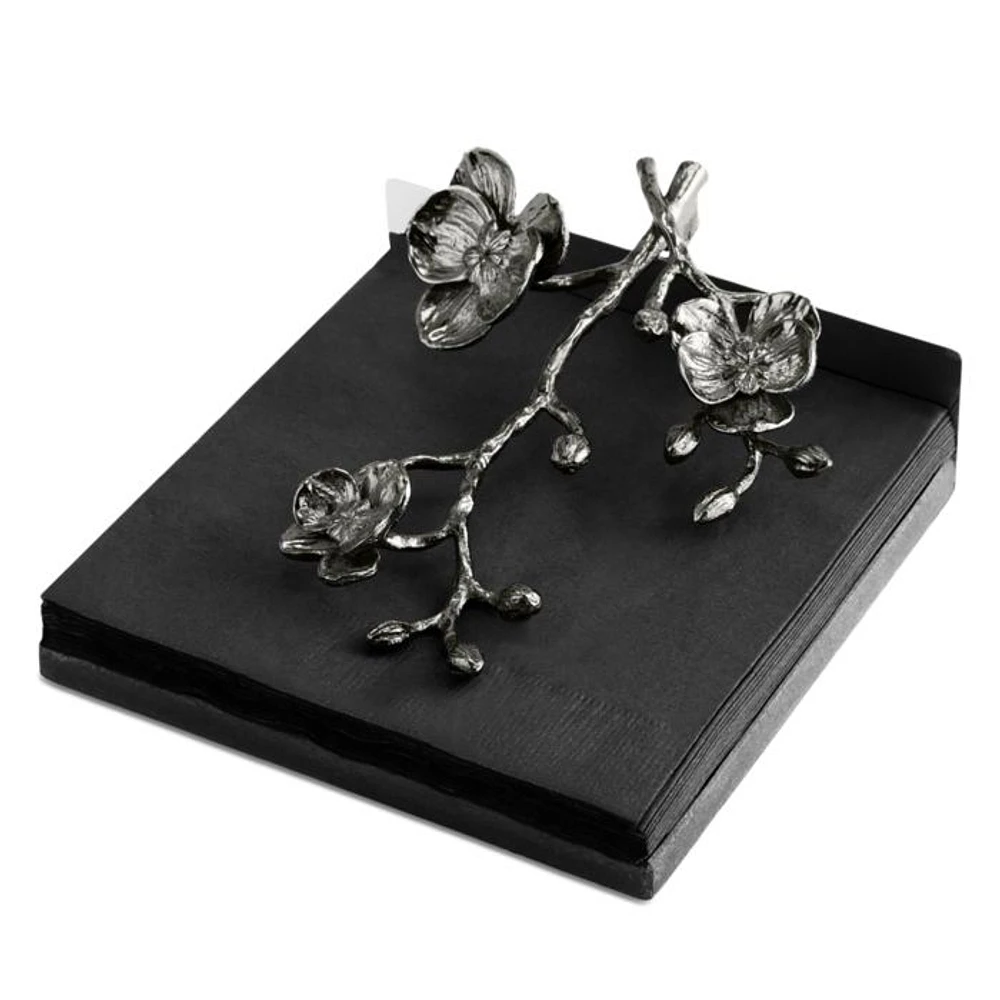 Black Orchid Collection Dinner Napkin Holder