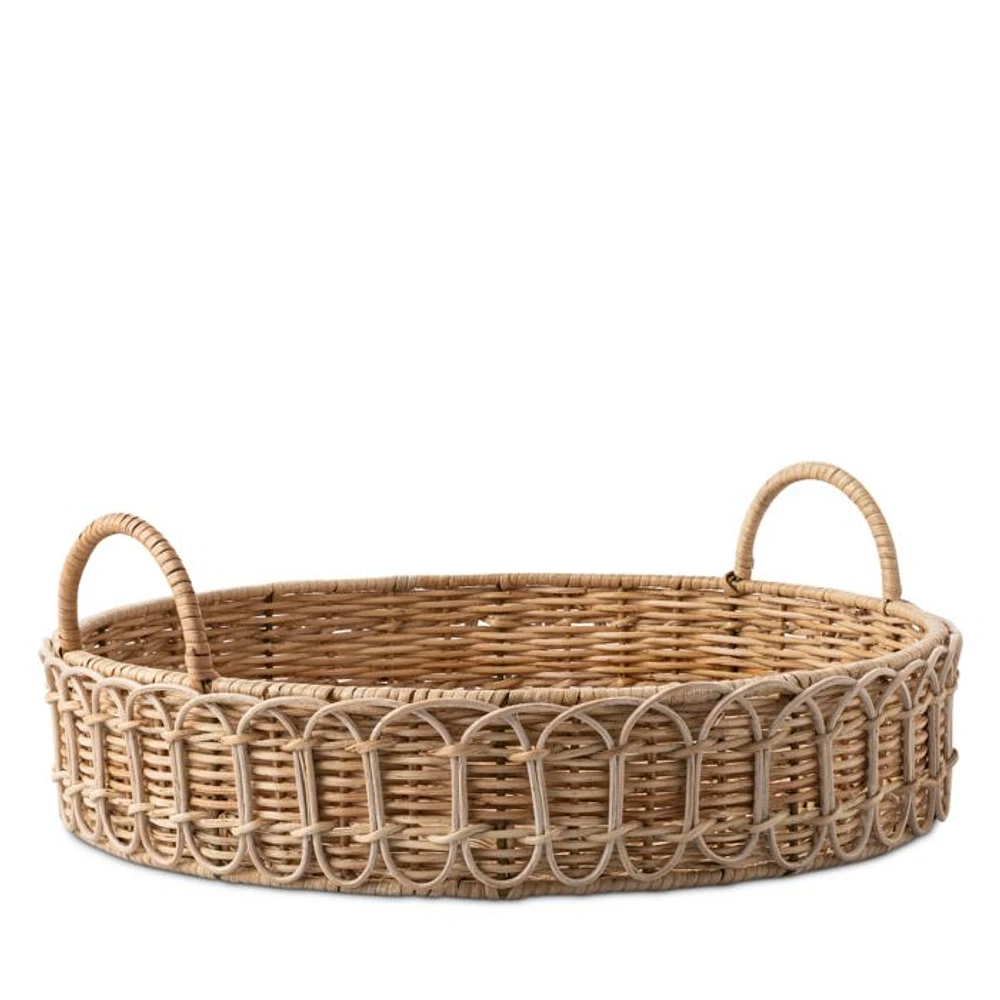 Provence Rattan Circle Tray