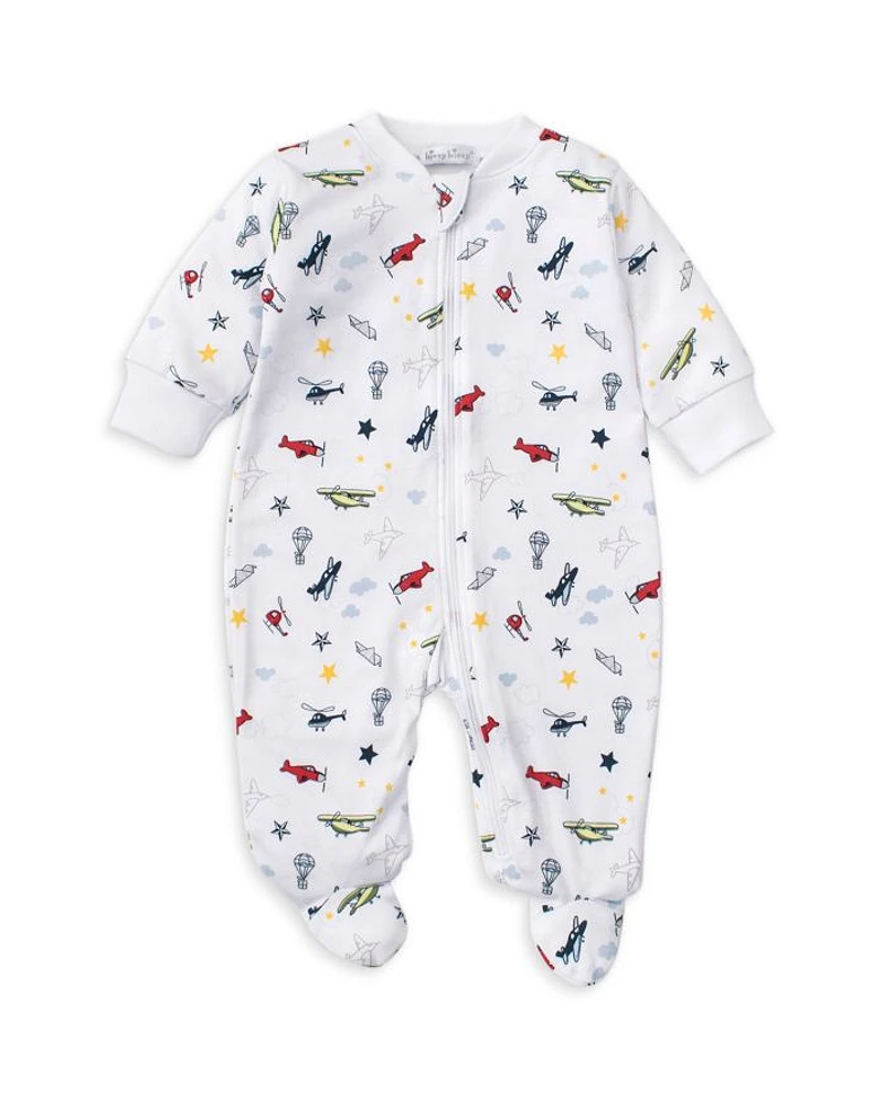 Boys' Cotton Aviators Print Footie - Baby