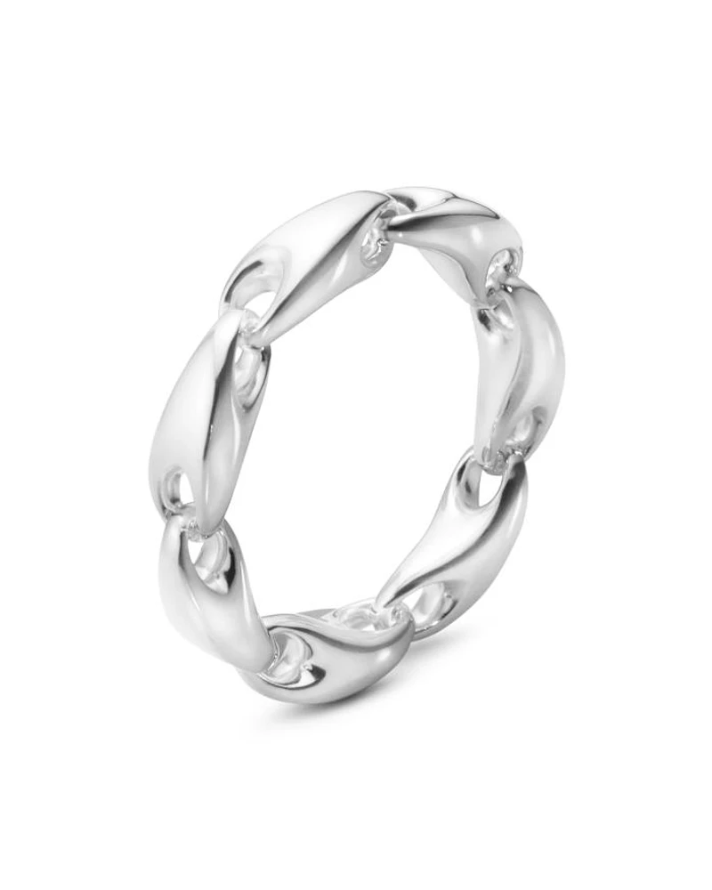 Sterling Silver Reflect Link Ring
