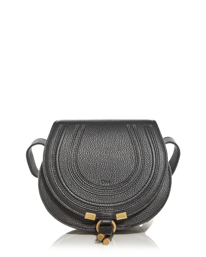 Marcie Small Leather Saddle Bag