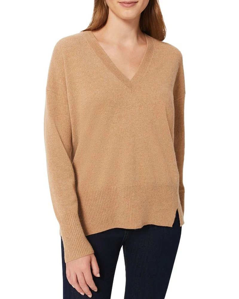 Cashmere Dahlia V-Neck Jumper