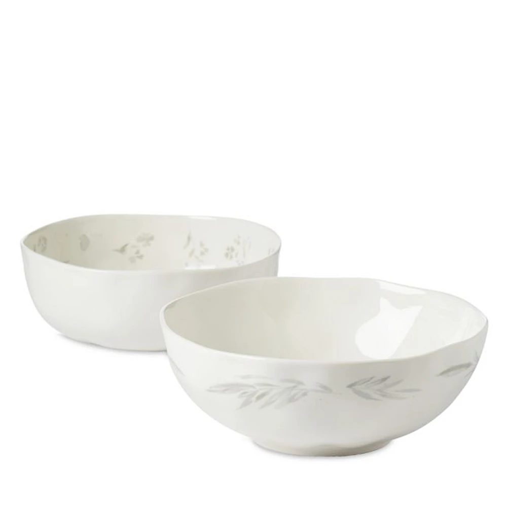 Oyster Bay Nesting Serving Bowls, 2-Piece Set