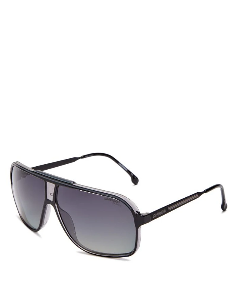 Grand Prix 3 Rectangle Sunglasses, 64mm