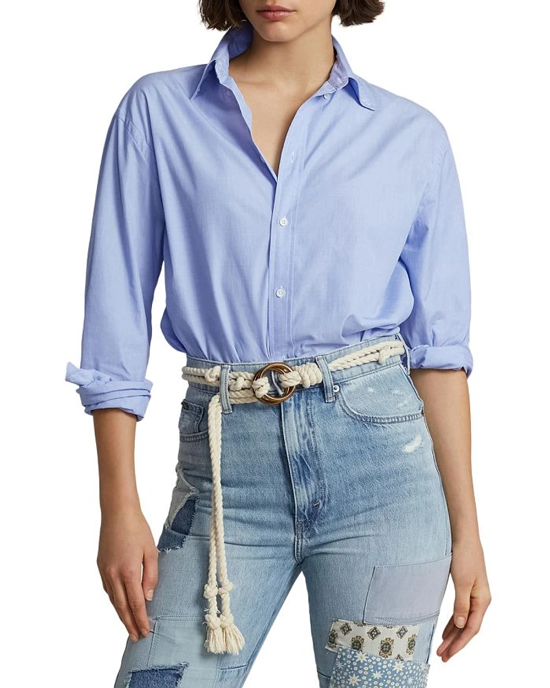 Oversized Fit Long Sleeve Cotton Shirt
