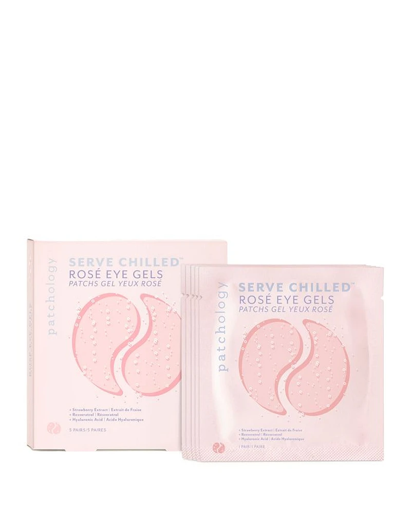 Serve Chilled Rosé Eye Gels, Pack of 5