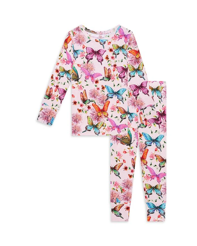 Girls' Butterfly Print Pajama Set - Baby, Little Kid