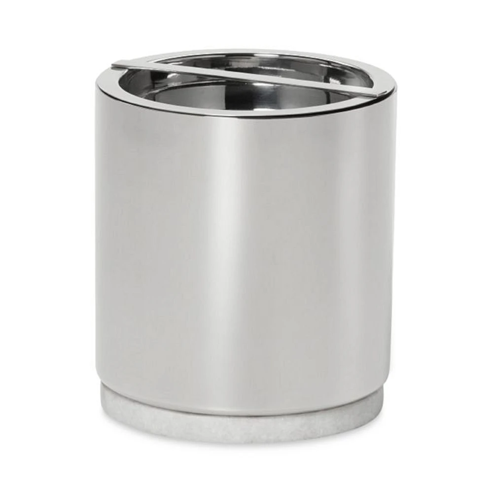 Stainless Steel and Marble Ice Bucket