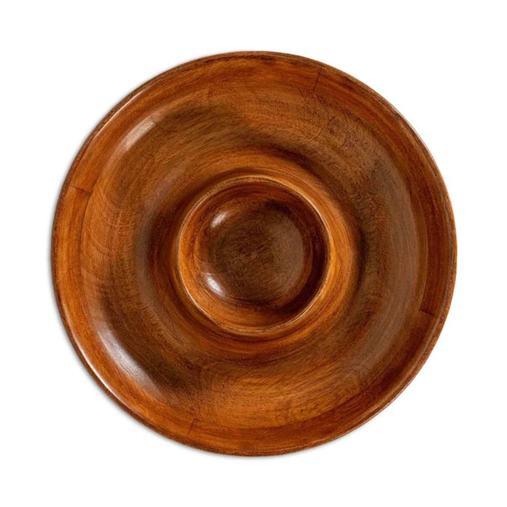Bilbao Wood Chip & Dip Bowl