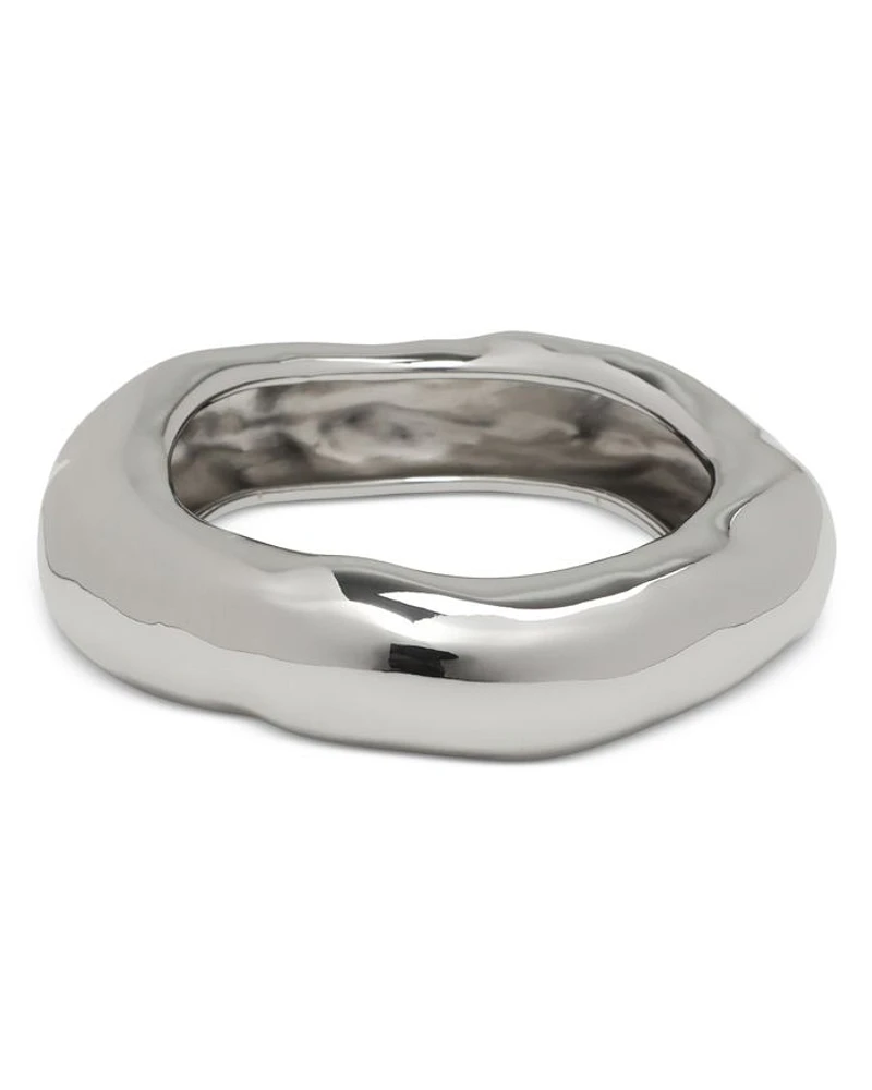 Molten Wide Bangle Bracelet