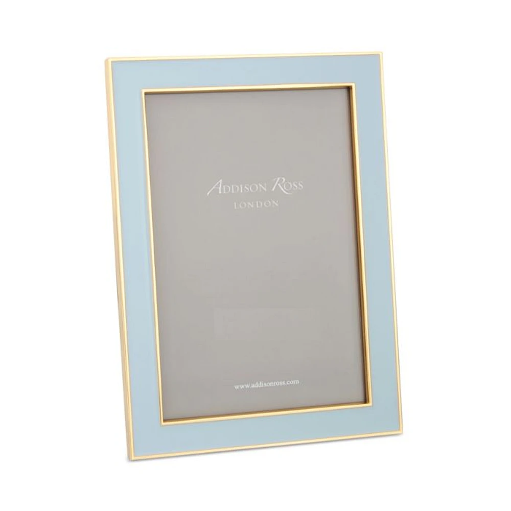 Powder Blue Enamel Picture Frame, 5" x 7"