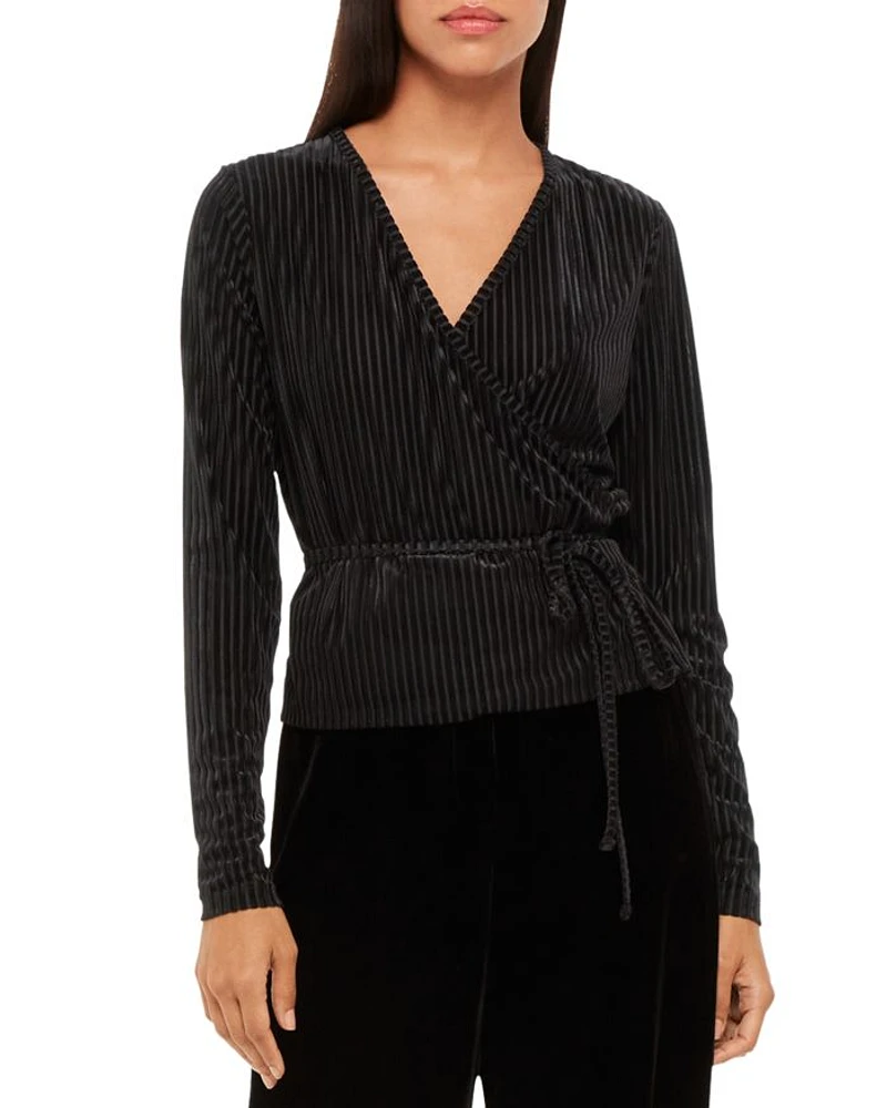 Textured Velvet Top