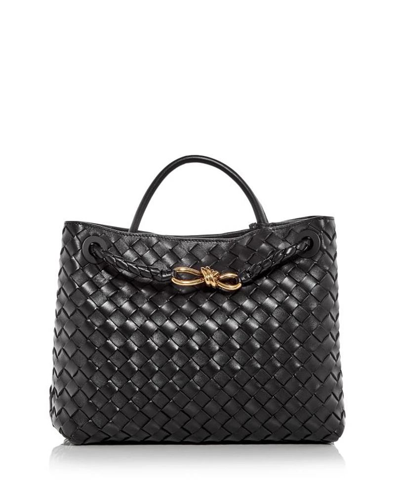 Medium Andiamo Intrecciato Leather Shoulder Bag