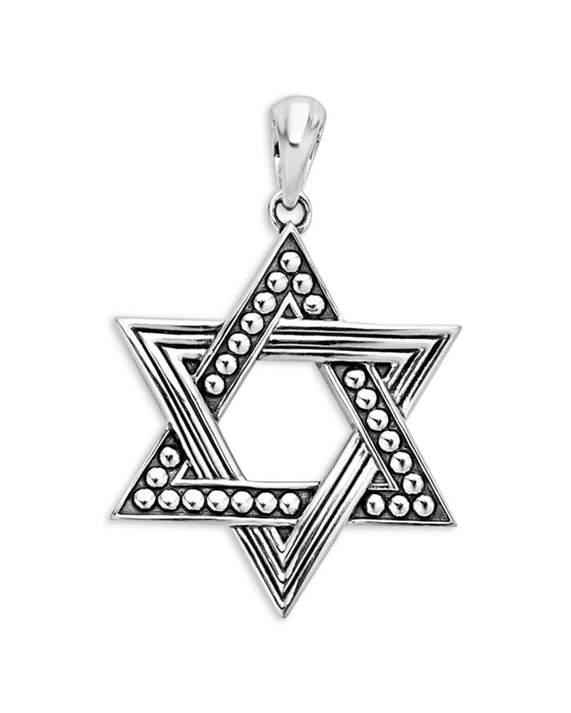 Men's Sterling Silver Anthem Star of David Pendant - Exclusive
