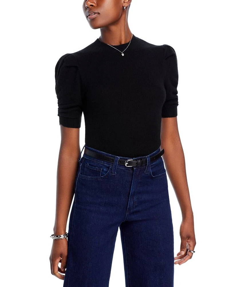 Ruched Puff Sleeve Sweater