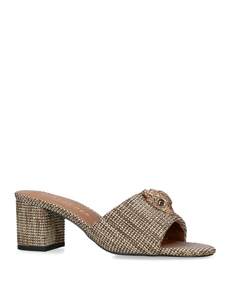 Women's Kensington Eagle Head Block Heel Sandals