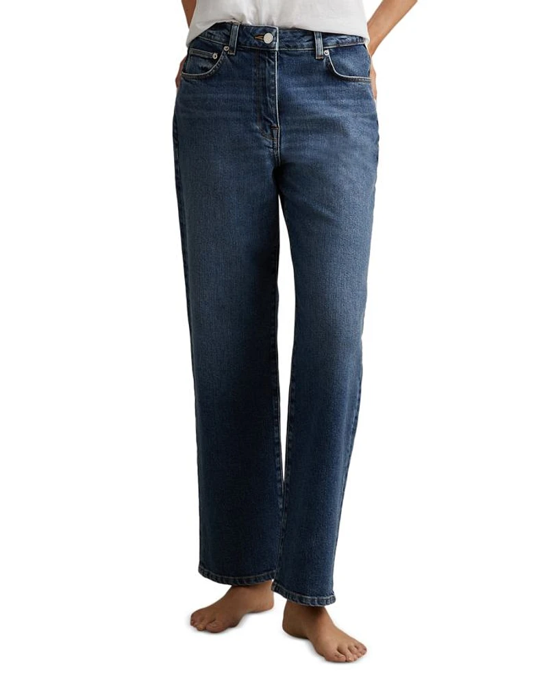 Selin Straight Jeans Mid Blue