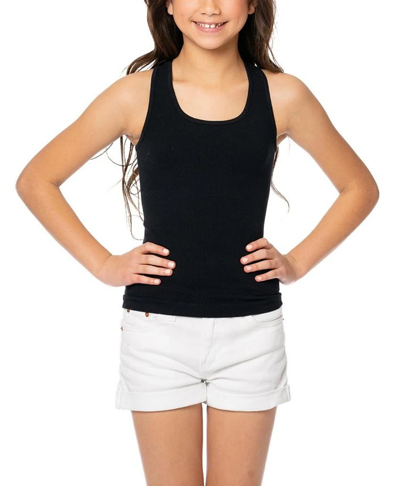 Ribbed Racer Back Tank Top