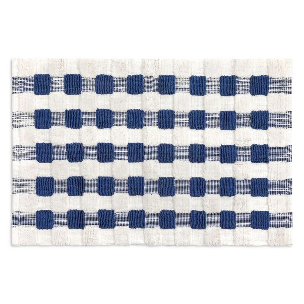 Texture Check Basic Bath Rug, 24" x 36"