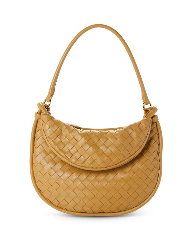 Medium Gemelli Intrecciato Leather Shoulder Bag