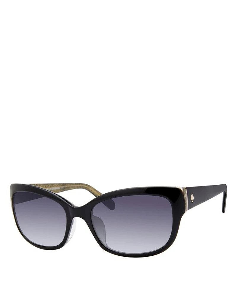 Johanna Rectangular Sunglasses, 53mm