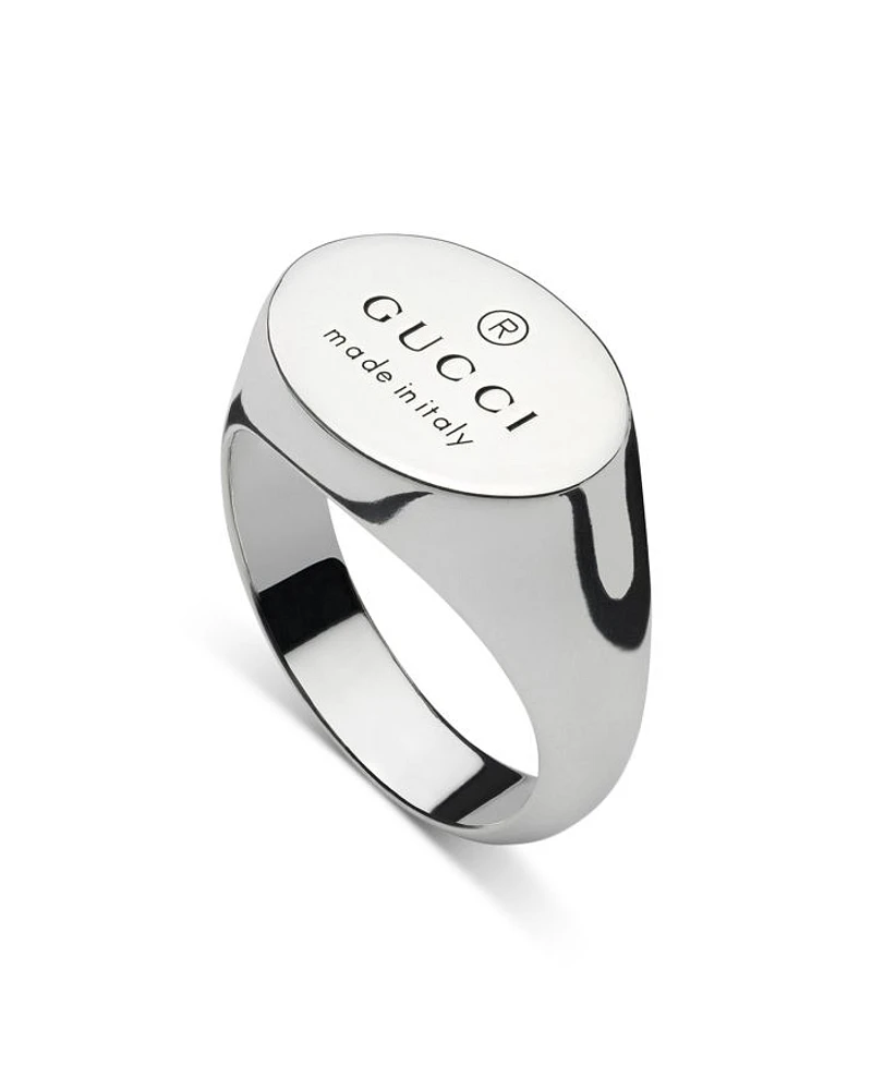 Sterling Silver Trademark Oval Ring