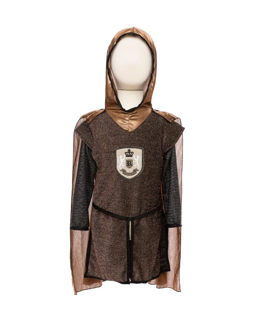 Unisex Brilliant Copper Knight Tunic with Cape 5-6 - Ages 5-7