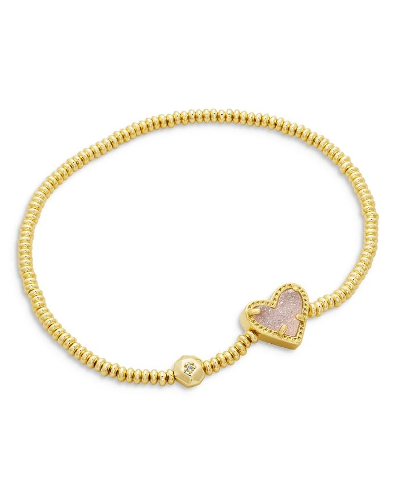 Ari Drusy Heart Beaded Stretch Bracelet