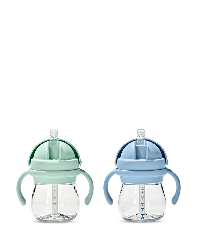 Tot Transitions Straw Cups with Handles 6 oz., 2 Pack