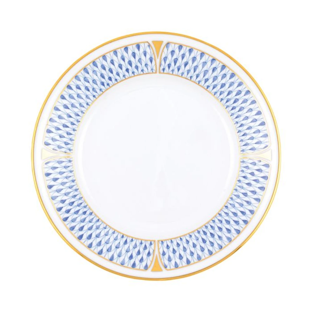 Art Deco Blue Bread and Butter Plate