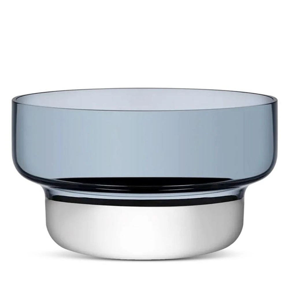 Small Contour Bowl, Steel Blue