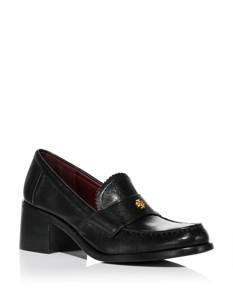 Women's Classic High Heel Loafer Pumps