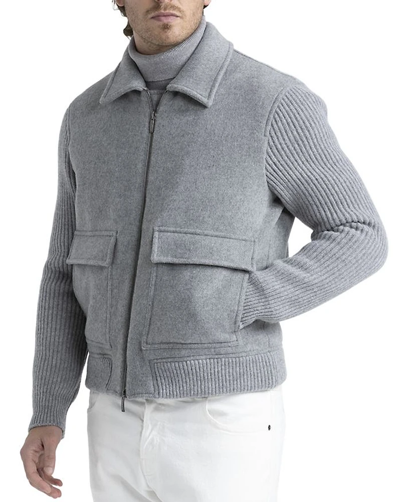 Zip Front Sweater Jacket