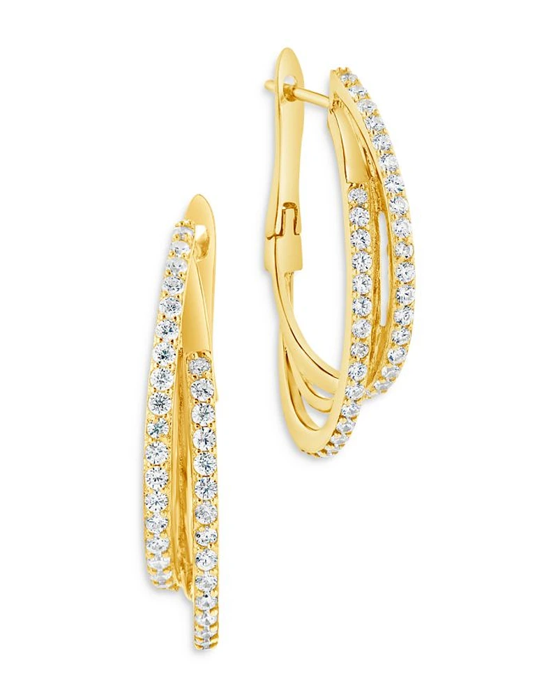 Kyle Two Row Hoop Earrings